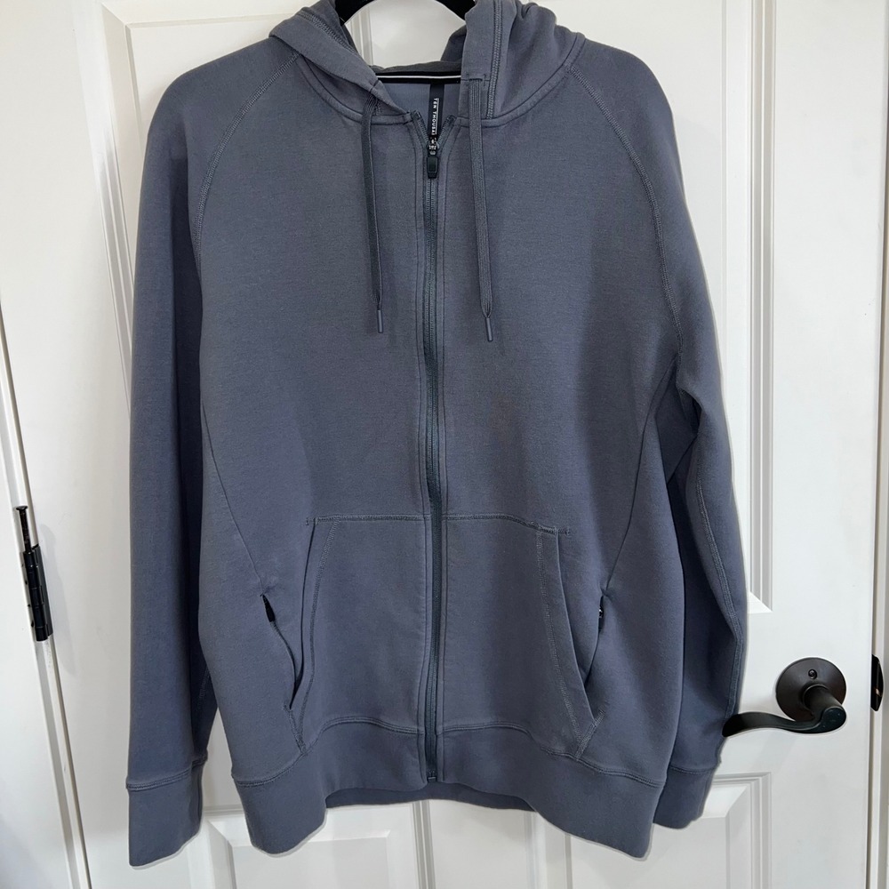 Ten Thousand Full‎ Zip Midweight Tech Hoodie Gray Size Medium